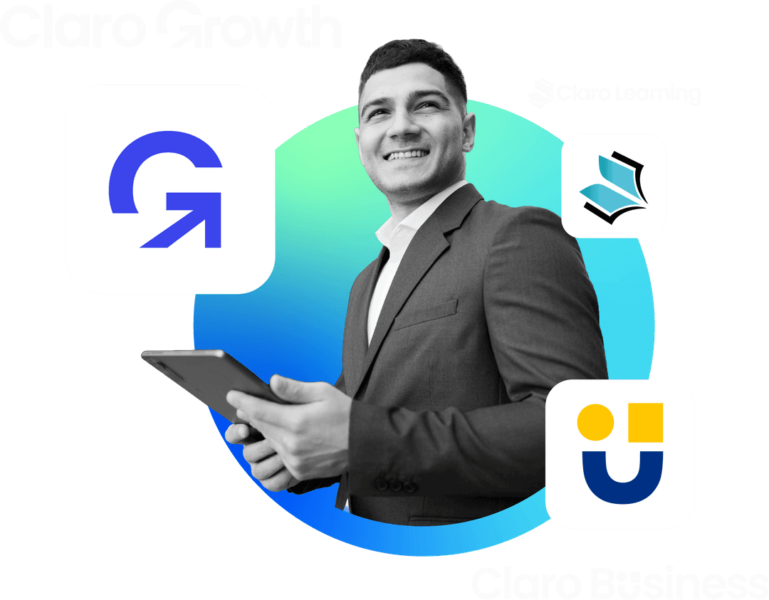 Insurance agent helping client